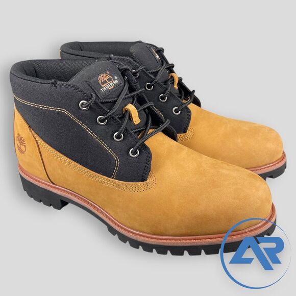 Timberland Premium Mid Lace-Up Chukka Wheat Black Size 12 Boots TBOA431H754 - Picture 2 of 7